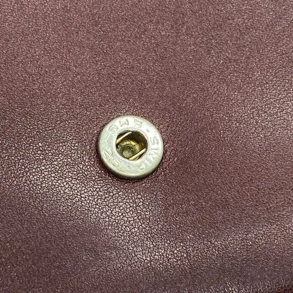 Authentic Cartier Bordeoux Burgandy Small / Mini Coin Pouch / Wallet **WORN**